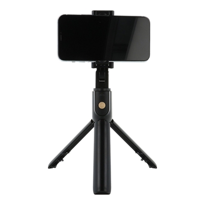 Attēls no RoGer 2in1 Selfie Stick + Tripod Telescopic Stand with Bluetooth Remote Control Black