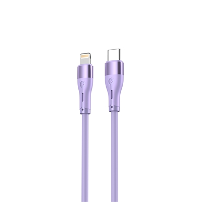 Attēls no Tellur Silicone Type-C to Lightning cable PD30W 1m purple