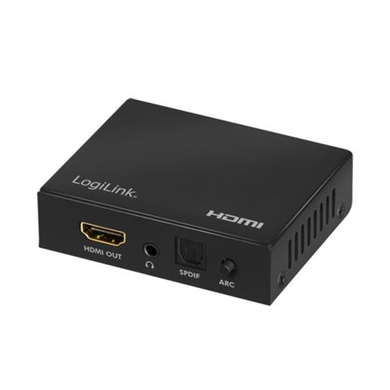 Picture of Adapter AV LogiLink LogiLink HDMI-Audio-Extraktor,2CH/5.1CH,SPDIF,4K/60Hz,schw.