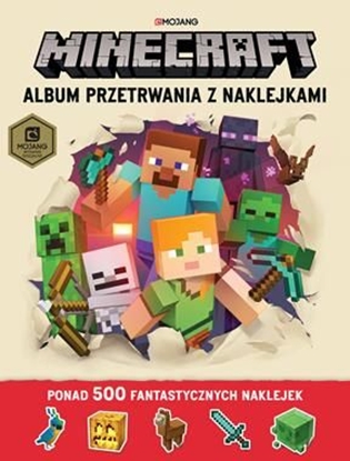 Изображение Album przetrwania z naklejkami. Minecraft