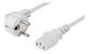 Picture of Deltaco DEL-111AV power cable White 10 m CEE7/7 IEC C13