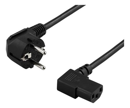 Attēls no Deltaco DEL-111D power cable Black 10 m CEE7/7 IEC C13