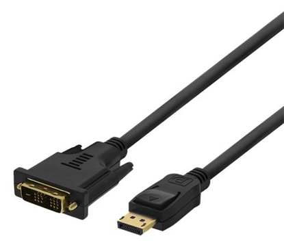 Attēls no Deltaco DP-2022 video cable adapter 2 m DisplayPort DVI-D Black