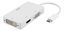 Picture of Adapteris DELTACO USB-C - 4K HDMI, DVI, VGA, baltas / USBC-HDMI15