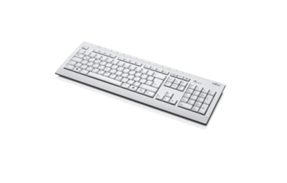 Attēls no Fujitsu KB521 ECO keyboard USB German Grey, Marble colour