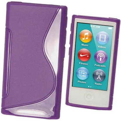 Picture of iGadgitz Dual Tone Crystal Gel Cover Purple Thermoplastic polyurethane (TPU)