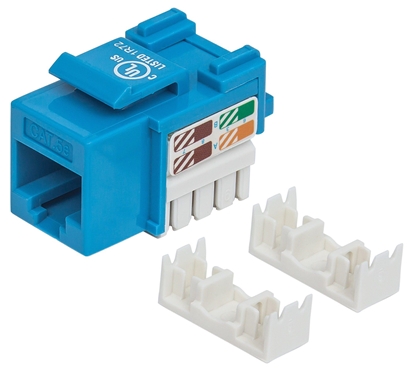 Attēls no Intellinet Keystone Jack, Cat5e, UTP, Punch-down, Blue