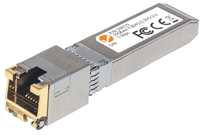 Изображение Intellinet Transceiver Module, 10 Gigabit Copper SFP+, 10GBase-T (RJ45) Port, 30m, up to 10 Gbps Data-Transfer Rate with Cat6a Cabling, MSA Complliant, Equivalent to Cisco MA-SFP-10G-T, Three Year Warranty