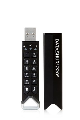 Picture of iStorage datAshur PRO2 4GB secure encrypted flash drive - IS-FL-DP2-256-4