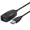 Picture of Kabel USB Techly USB-A - USB-A 5 m Czarny (ICUR3050)