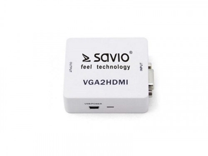 Изображение Konwerter/Adapter VGA - HDMI Full HD/1080p 60Hz, CL-110