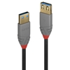 Picture of Lindy 0.5m USB 3.2 Type A Extension Cable, Anthra Line