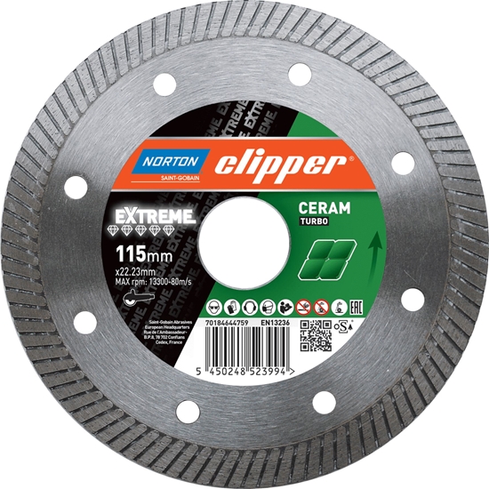 Изображение Norton Clipper CLIPPER Tarcza diamentowa EXTREME CERAMIC TURBO H10  250x25.4 (70184625428)