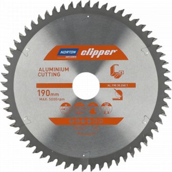 Изображение Norton Clipper NORTON PIŁA TARCZOWA 240mm x 30mm x 80z ALUMINUM (2,8/2,0) N70184608137