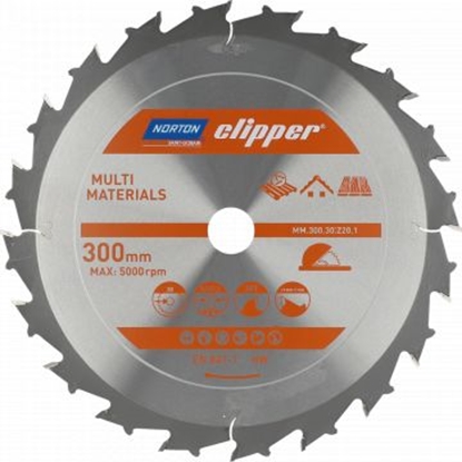 Изображение Norton Clipper NORTON PIŁA TARCZOWA 300mm x 30mm x 20z MULTI MATERIALS DEMOLITION (3,2/2,2) N70184608132