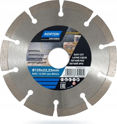 Attēls no Norton Clipper tarcza diamentowa 125x22,2mm segmentowa standard uniwersalna (70184601271)