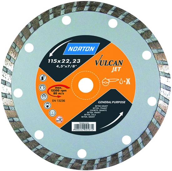 Picture of Norton Clipper Tarcza diamentowa ciągła TURBO VULCAN JET 180x22,2mm 70184625187