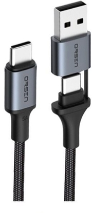 Изображение Orsen S8 2-IN-1 USB and Type-C 5A 1.5m black