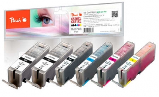 Picture of Peach PI100-294 ink cartridge 6 pc(s) Black, Cyan, Magenta, Photo black, Yellow