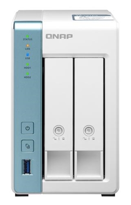 Attēls no QNAP TS-231P3 NAS Tower Ethernet LAN Turquoise, White Alpine AL-314