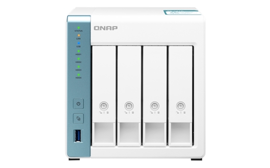 Picture of QNAP TS-431K NAS Tower Ethernet LAN Blue, White Alpine AL-214