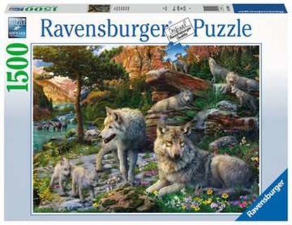 Attēls no Ravensburger Wolves in Spring Jigsaw puzzle 1500 pc(s) Animals