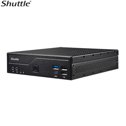 Picture of Shuttle Slim PC DH610S , S1700, 1x HDMI, 1x DP , 1x 2.5", 2x M.2, 1x LAN (Intel 1G), 24/7 permanent operation, incl. VESA