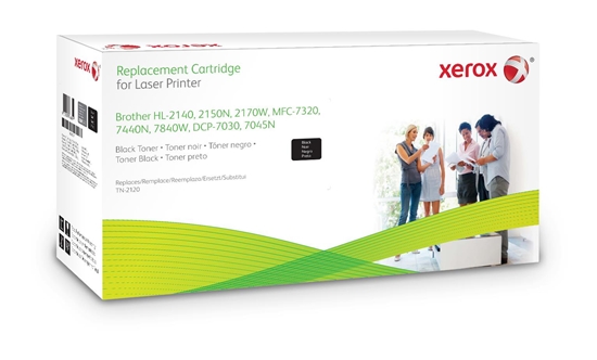 Picture of Everyday Remanufactured Black Toner by Xerox replaces Brother TN2120, High Capacity