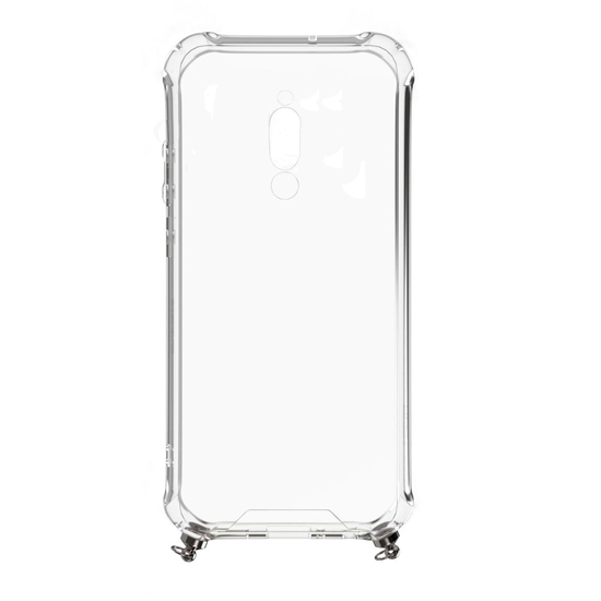 Picture of Xiaomi Redmi 8 Silicone TPU Transparent with Necklace Strap Space Gray
