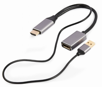 Picture of Adapteris Gembird HDMI Male - DisplayPort Female 4K Black