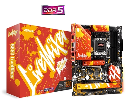 Attēls no Asrock B650 LiveMixer AMD B650 Socket AM5 ATX