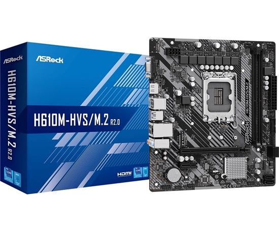 Изображение Asrock H610M-HVS/M.2 R2.0 Intel H610 LGA 1700 micro ATX