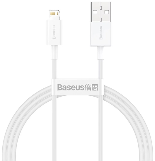 Picture of Baseus CALYS-A02 mobile phone cable White 1 m USB A Lightning