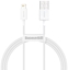 Attēls no Baseus CALYS-A02 mobile phone cable White 1 m USB A Lightning