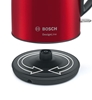 Изображение Bosch TWK3P424 electric kettle 1.7 L 2400 W Grey, Red