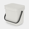 Picture of BRABANTIA aktritumu tvertne Sort & Go, 3L, Light Grey