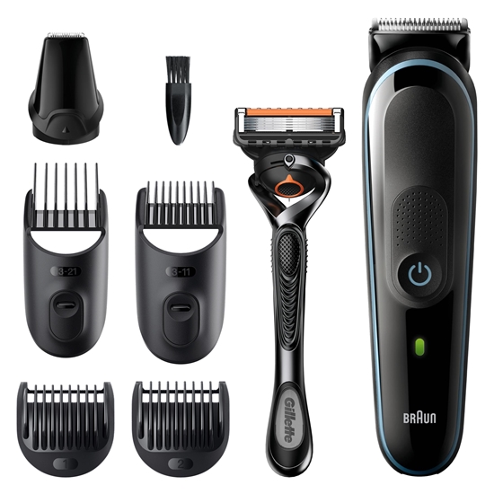 Picture of Braun All-in-one MGK5345 beard trimmer Battery 2.1 cm Black, Blue