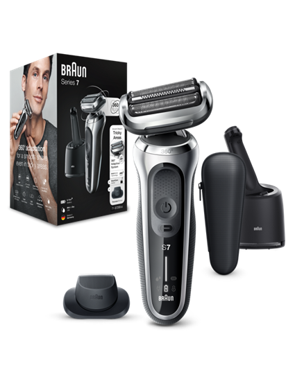 Picture of Braun Series 7 71-S7200c Foil shaver Trimmer Black, Silver
