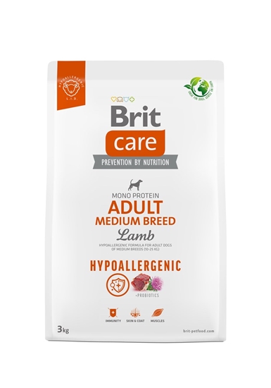 Изображение BRIT Care Hypoallergenic Adult Medium Breed Lamb - dry dog food - 3 kg