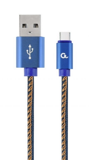 Picture of Cablexpert CC-USB2J-AMCM-1M-BL USB cable USB 2.0 USB A USB C Blue