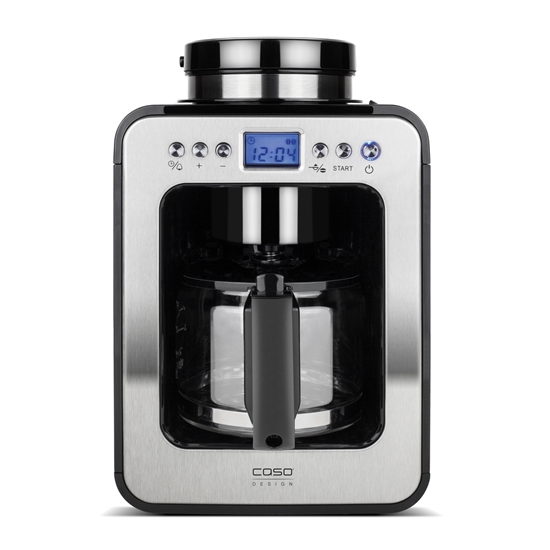 Picture of Caso | Design Compact Coffee Maker with Grinder | Pump pressure Not applicable bar | Manual | 600 W | Black/Stainless steel