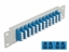 Attēls no Delock 10″ Fiber Optic Patch Panel 12 Port LC Quad blue 1U grey