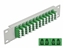 Picture of Delock 10″ Fiber Optic Patch Panel 12 Port LC Quad green 1U grey