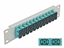 Attēls no Delock 10″ Fiber Optic Patch Panel 12 Port SC Duplex aqua 1U grey