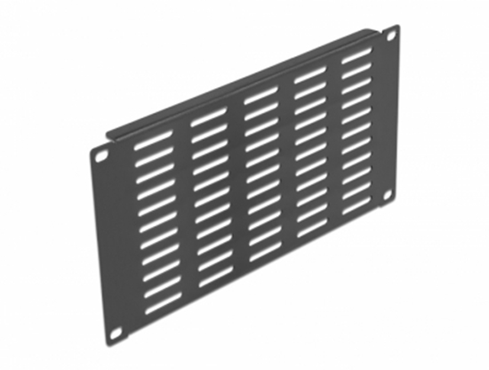 Picture of Delock 10″ Network Cabinet Panel with ventilation slots horizontal 3U black