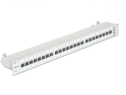 Attēls no Delock 19 Patch Panel 24 Port Cat.6A grey