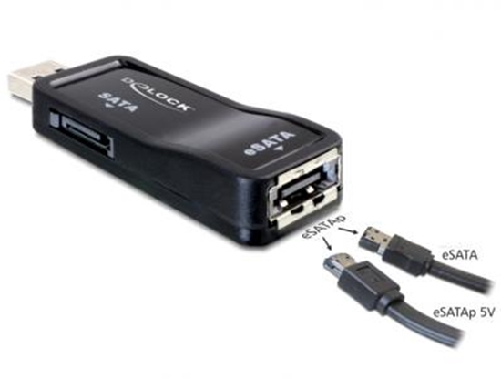 Picture of Delock Adapter USB 2.0  eSATAp + SATA