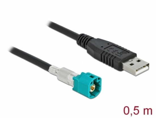 Изображение Delock Cable HSD Z male to USB 2.0 Type-A male 0.5 m