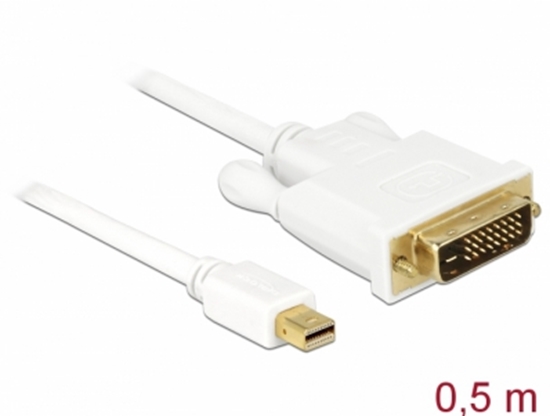 Picture of Delock Cable mini Displayport 1.1 male > DVI 24+1 male 0.5 m