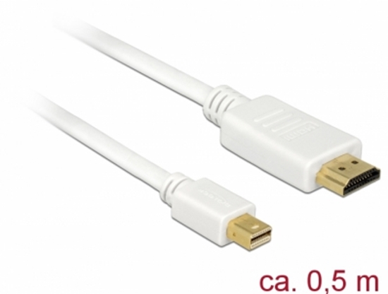 Picture of Delock Cable mini Displayport 1.1 male > HDMI-A male 0,5 m